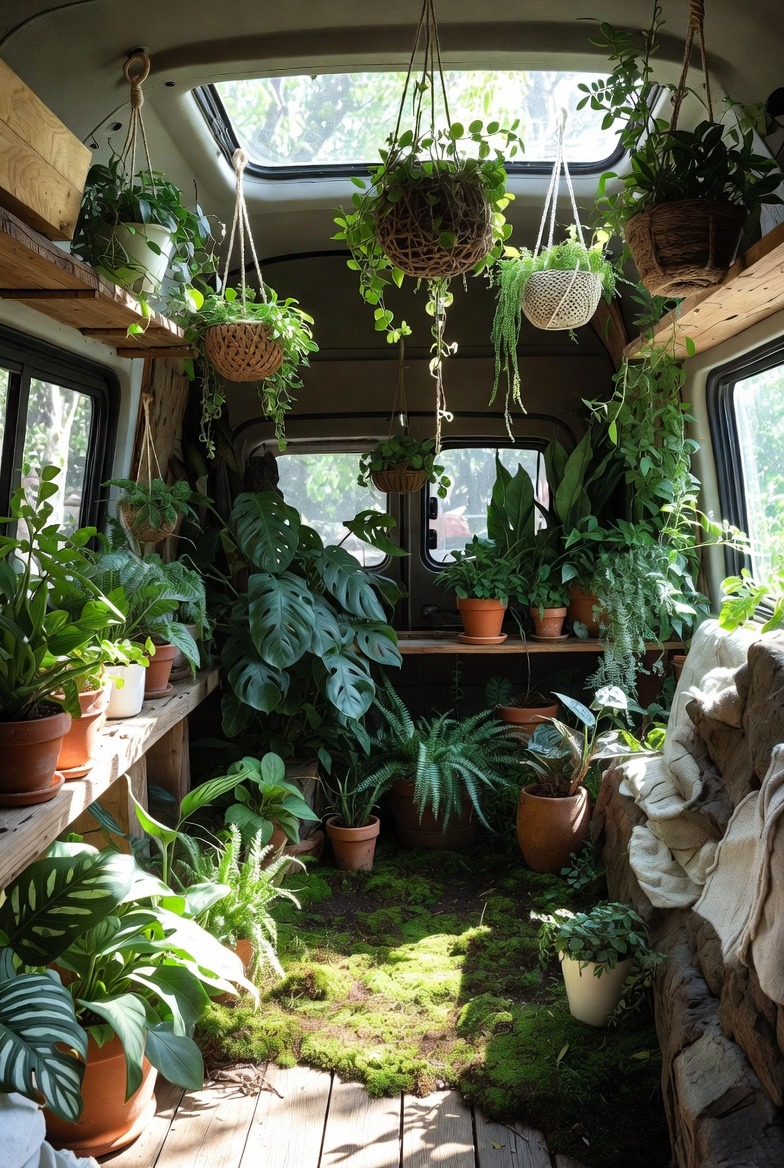 Garden-Inspired Oasis with Plants