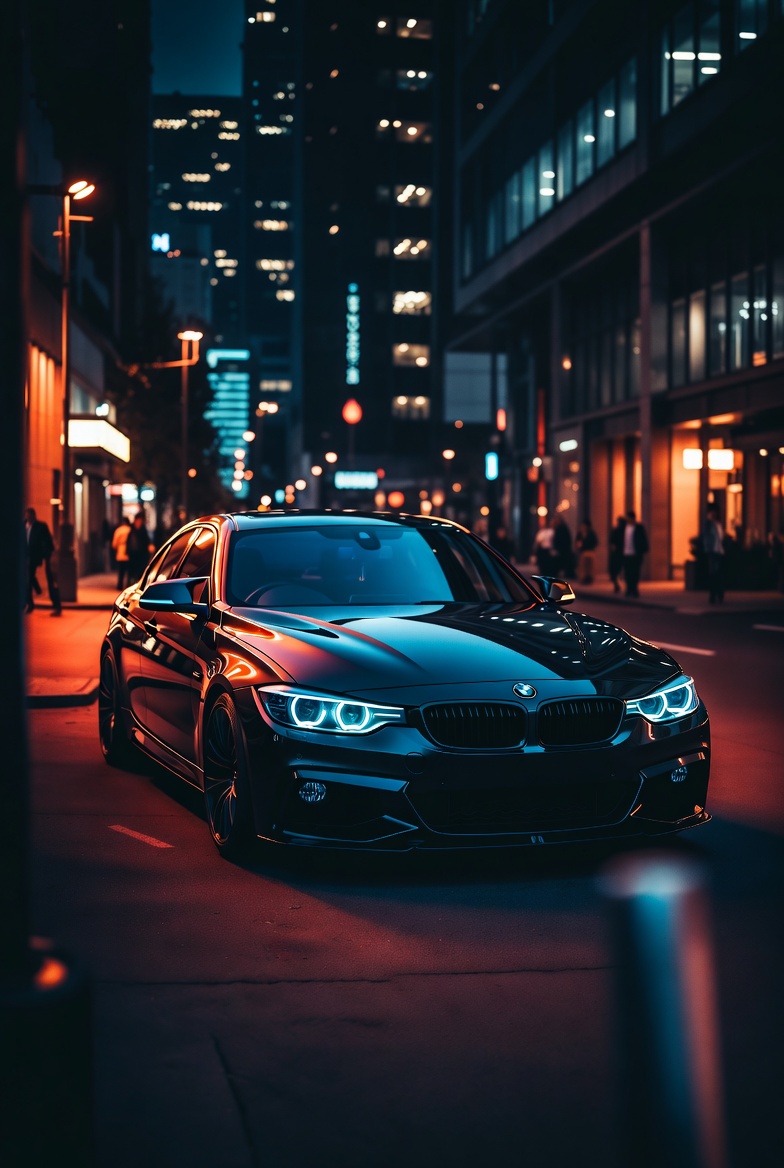 Night-Themed BMW Wallpapers with Dramatic Lighting