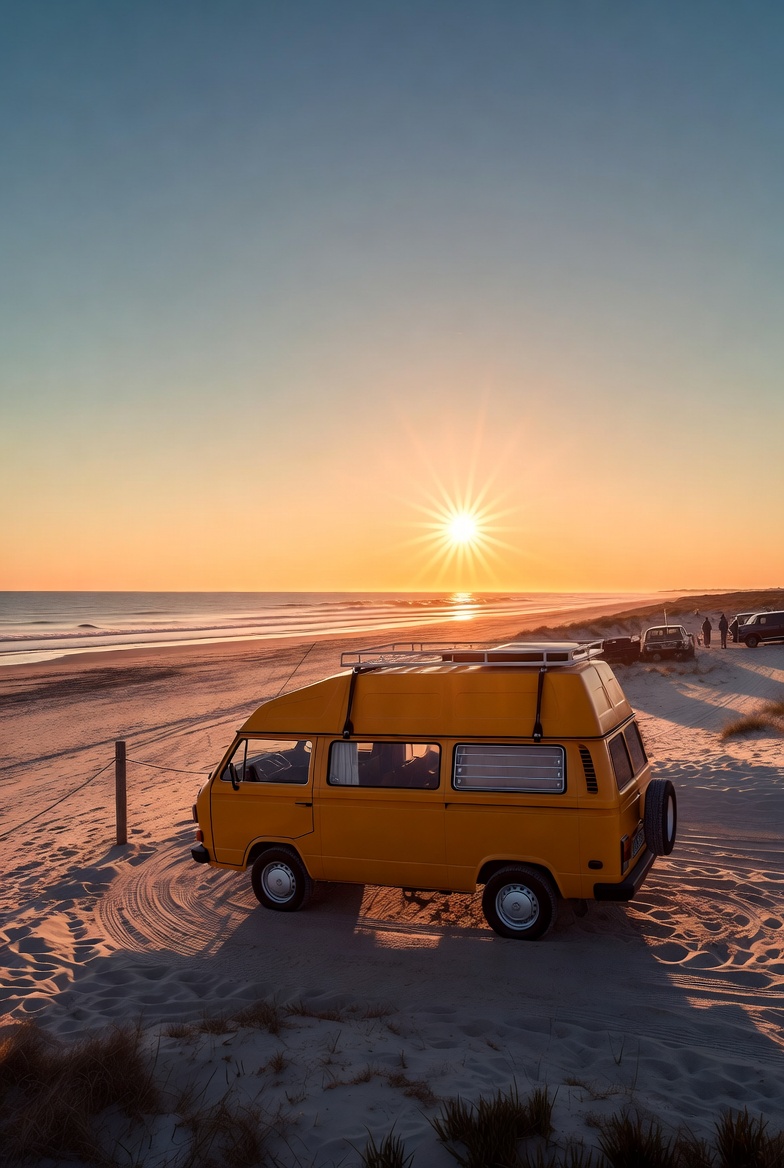 Yellow Van in Van Life and Travel