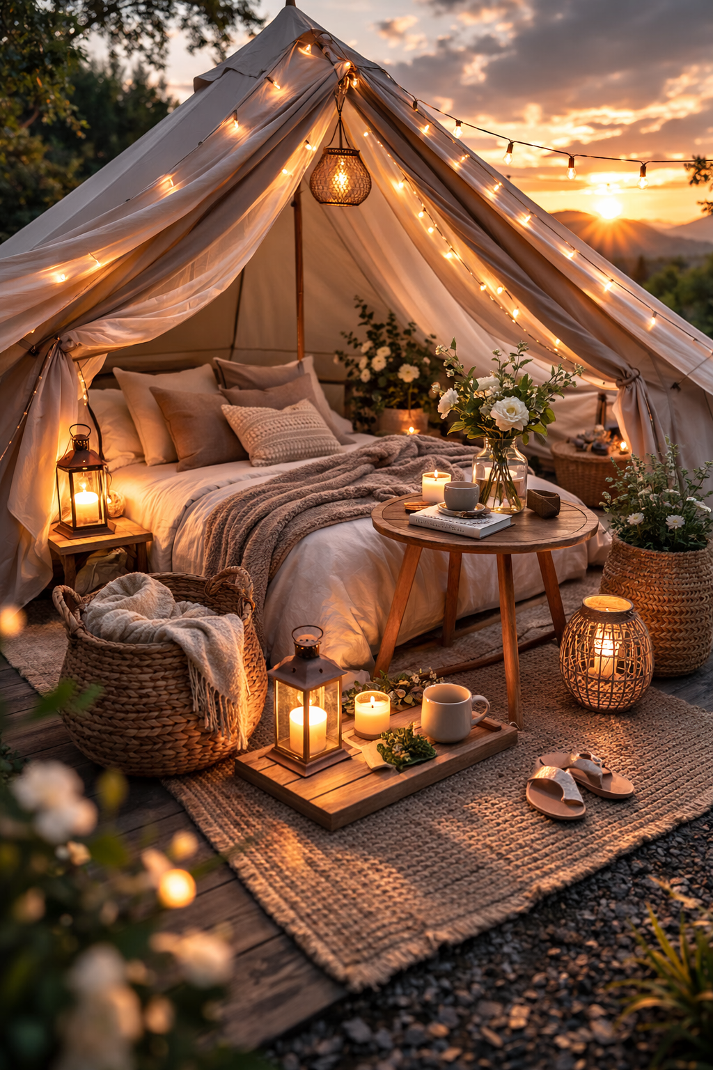 Adding Glamping Touches Without Overcomplicating