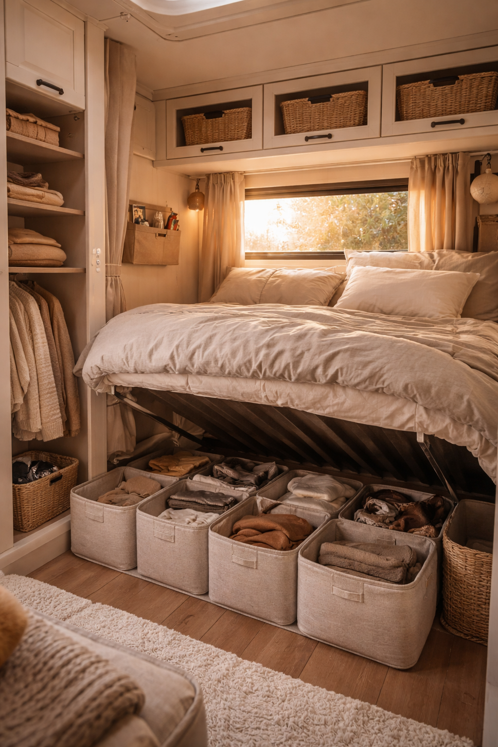 Bedroom Camper Storage Hacks for Restful Living