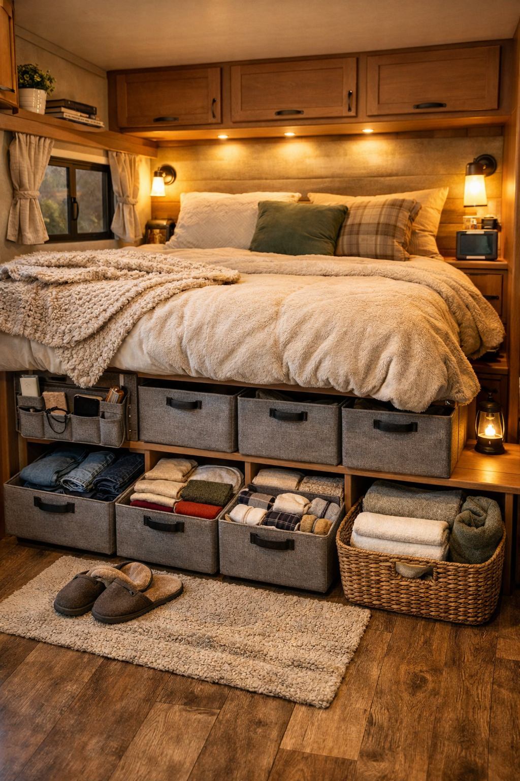 Bedroom Storage for Restful Camper Living