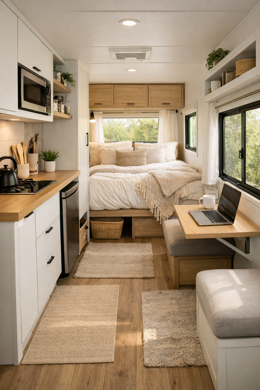 Creating Functional Zones in a Small Camper