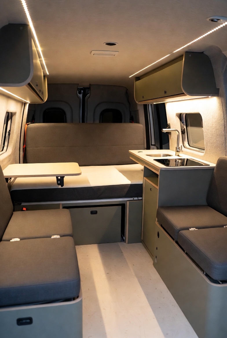 Functional Furniture and Thoughtful Details for Van Life Comfort