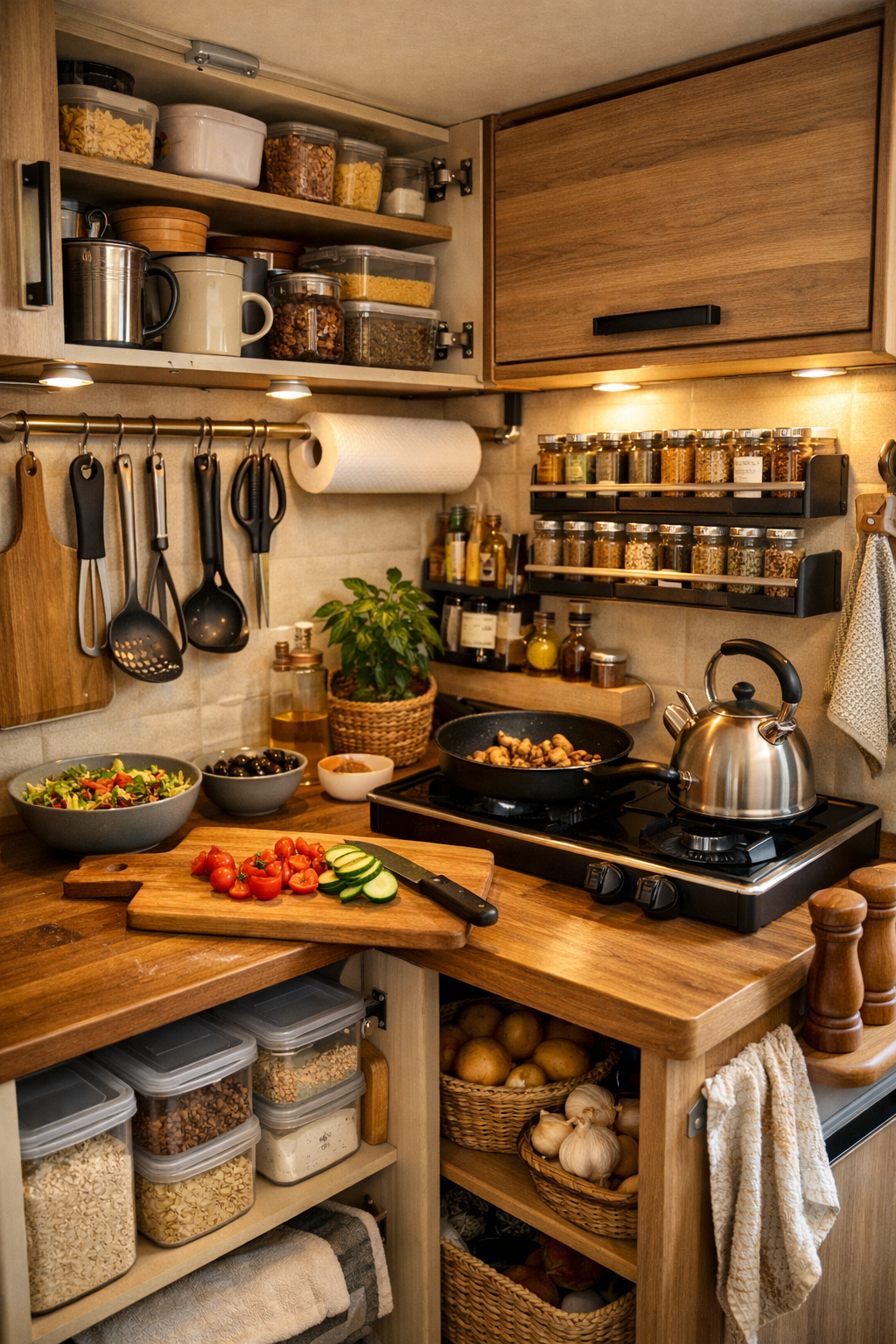 Kitchen Storage Ideas for Small Camper Spaces