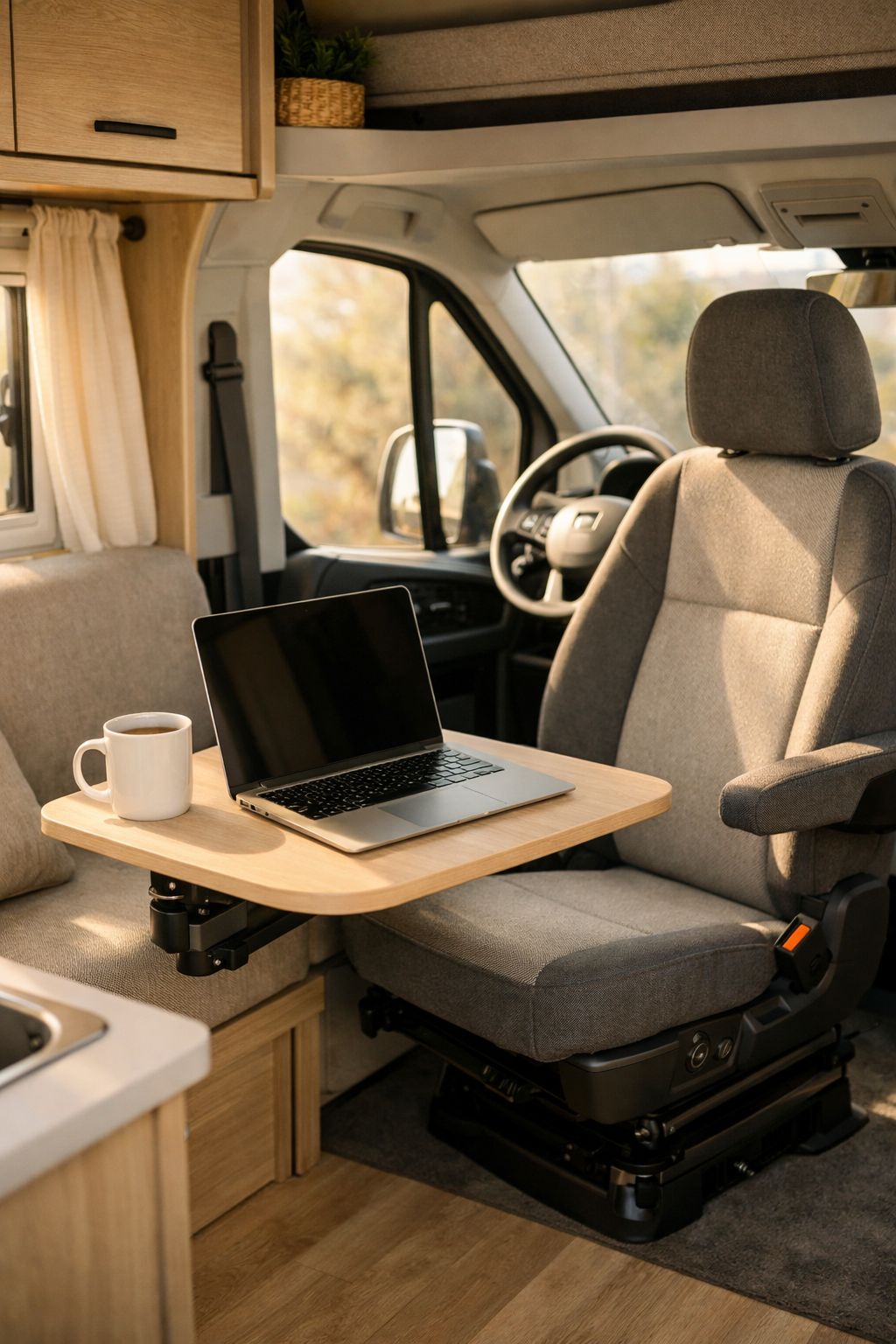 Swivel Tables for Compact Workspaces