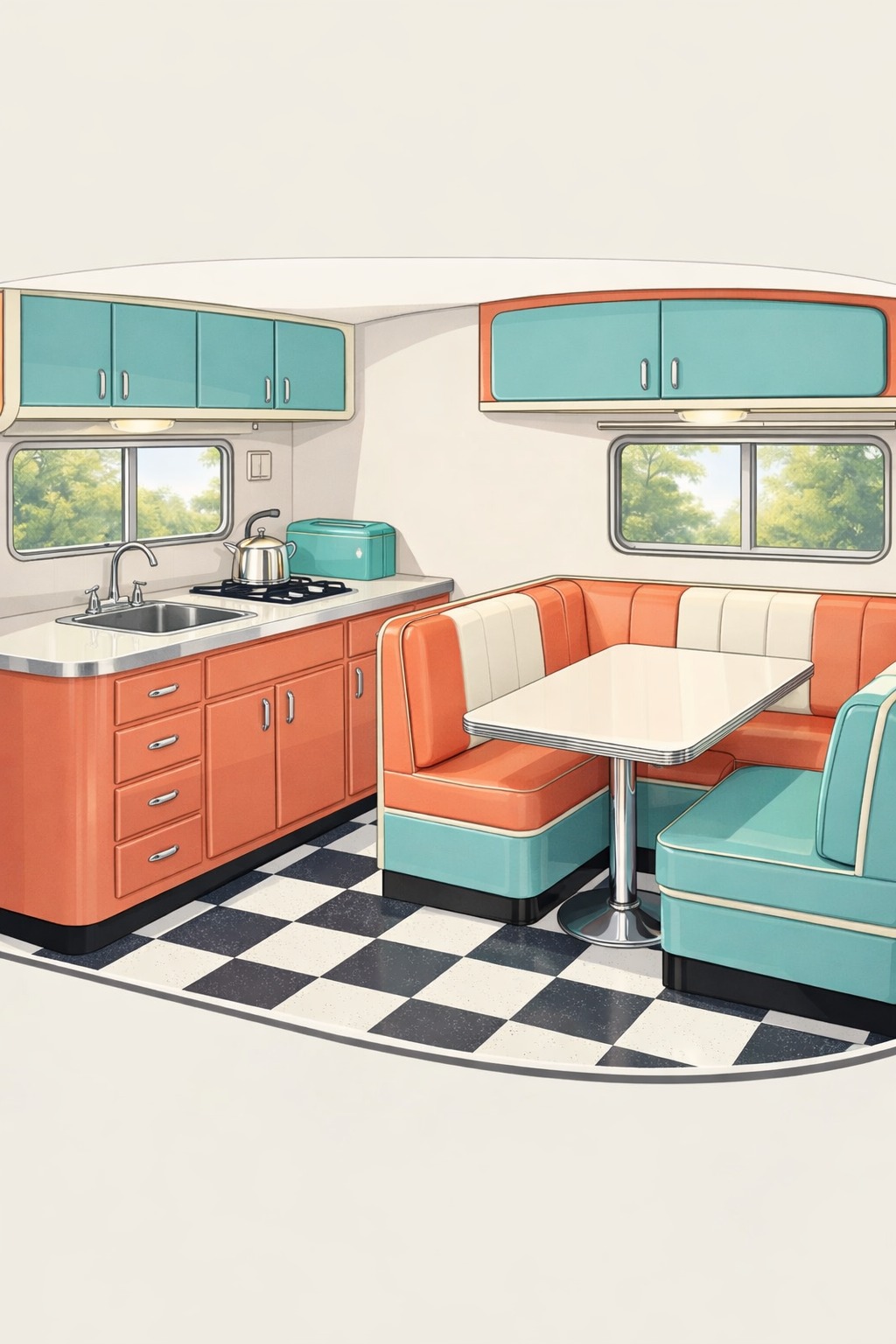 Understanding the Core Elements of Retro Camper Interior Design