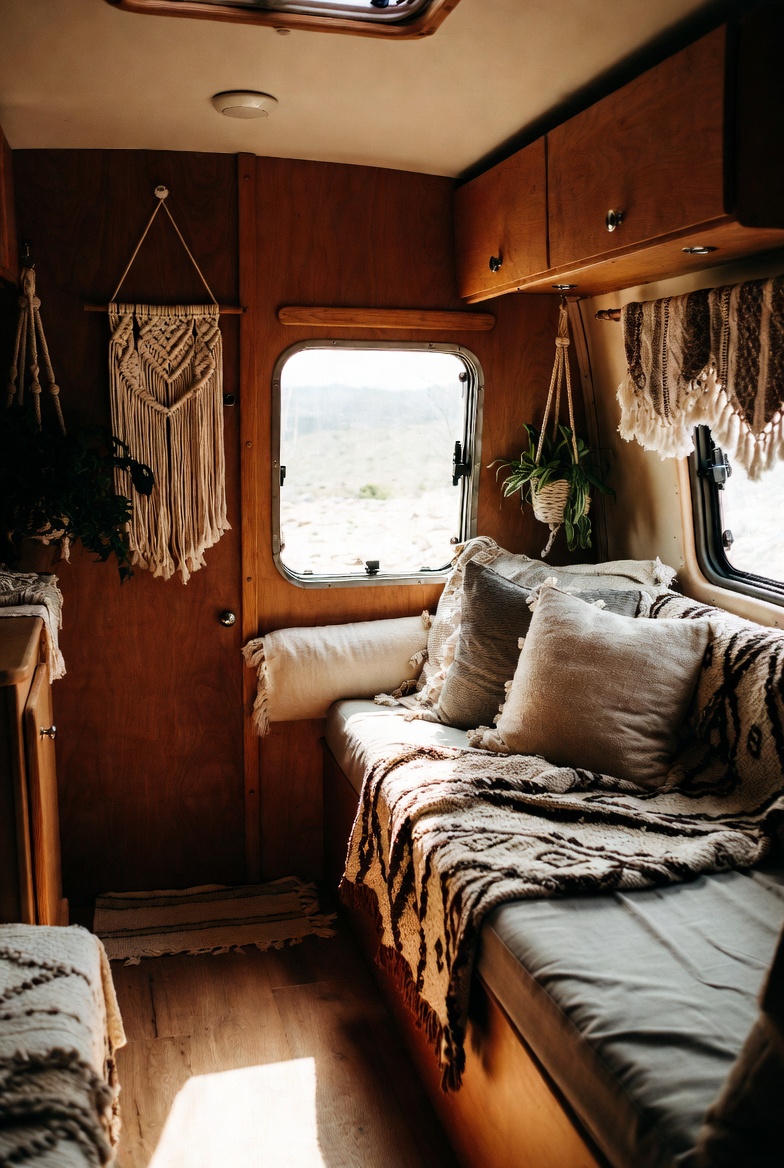 What Defines a True Boho Camper Interior