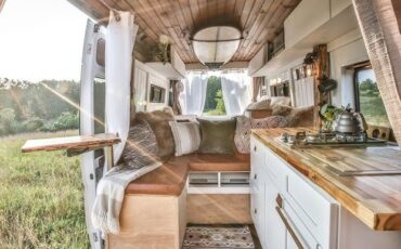 boho camper interior