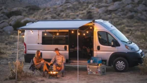 romantic camper van interior