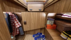 space saving camper storage