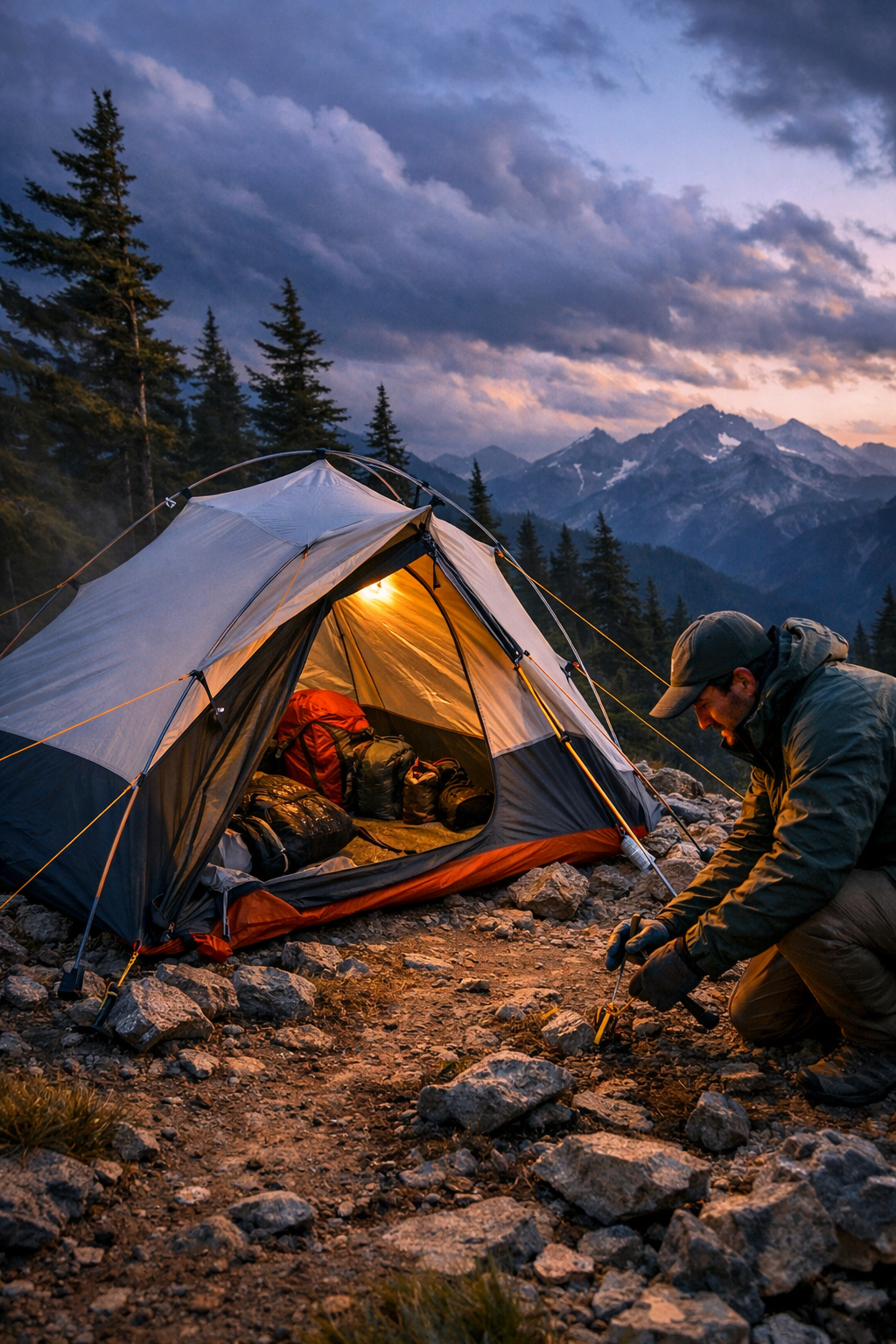 Backpacking Tent Setup and Trail Performance