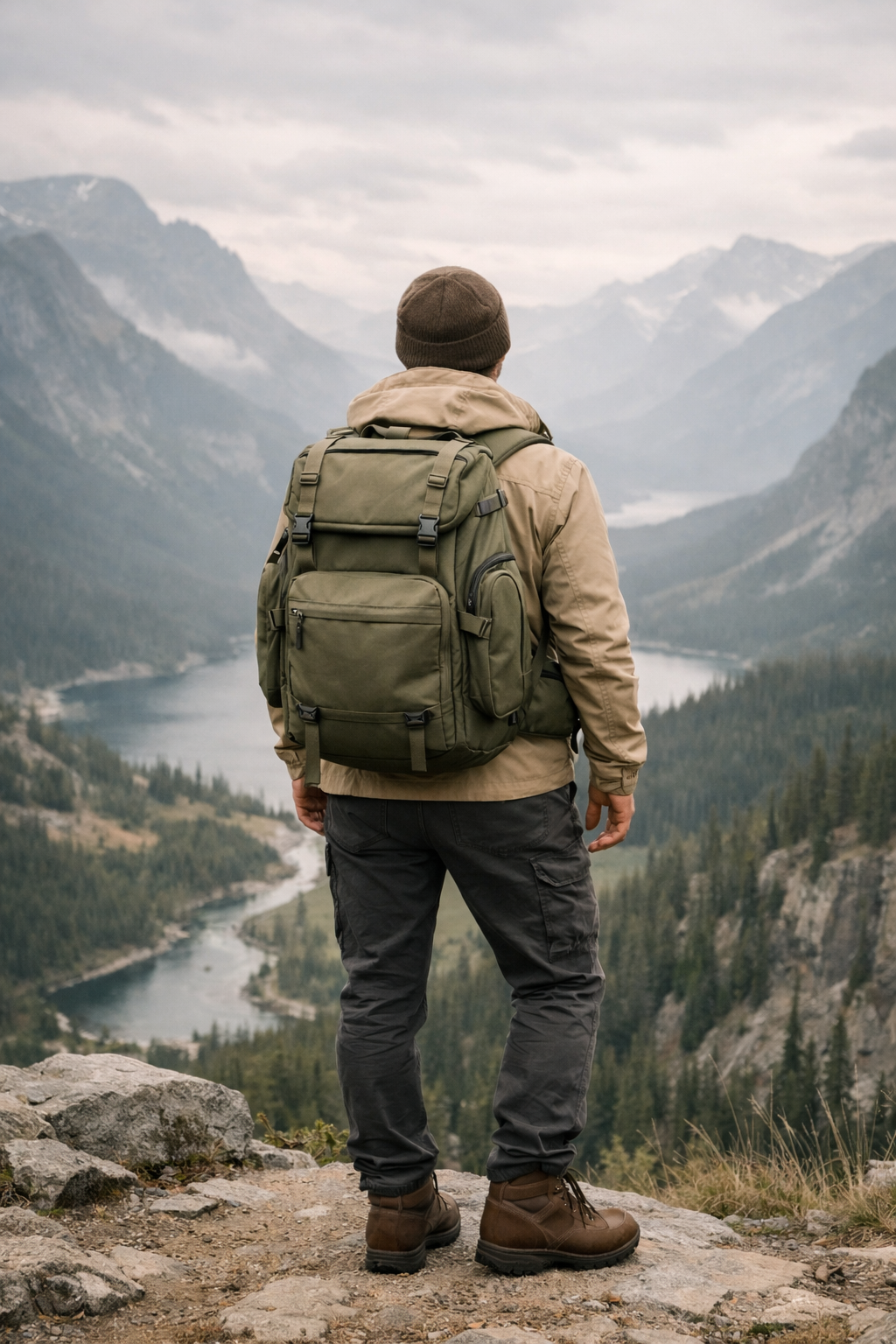 Backpacks as a Visual Centerpiece