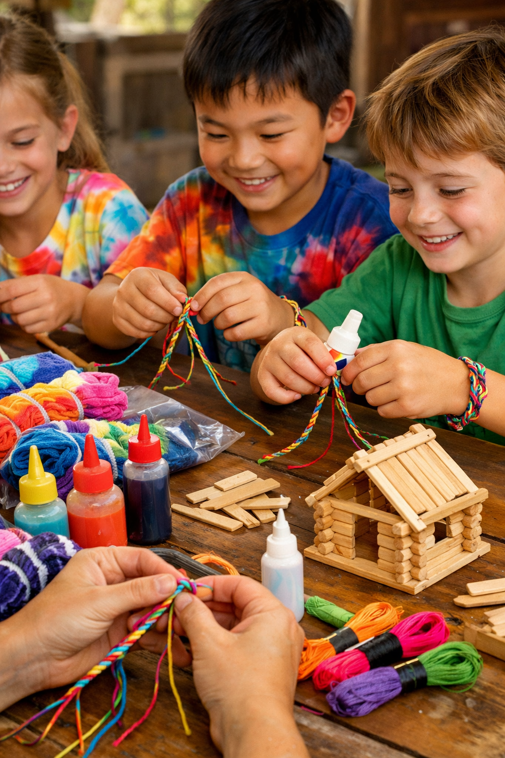 Classic Camp Crafts Using Everyday Materials