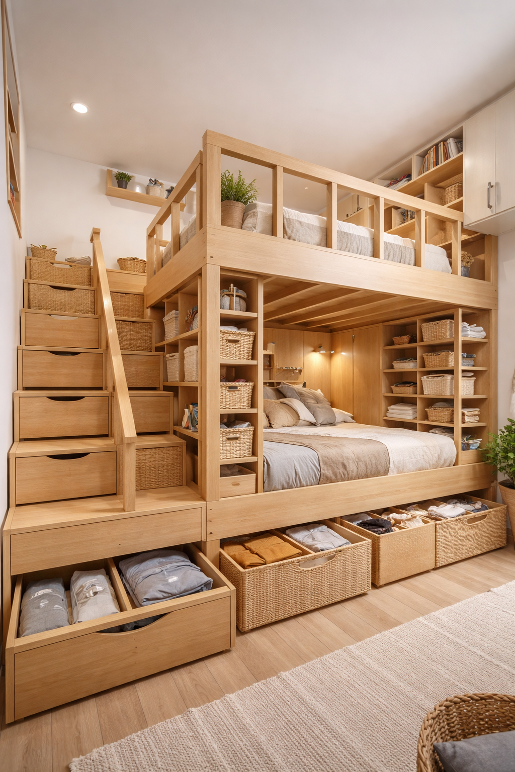 Maximizing Storage Under and Around Your Loft Bed Setup