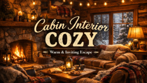 cabin interior cozy