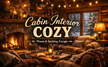 cabin interior cozy