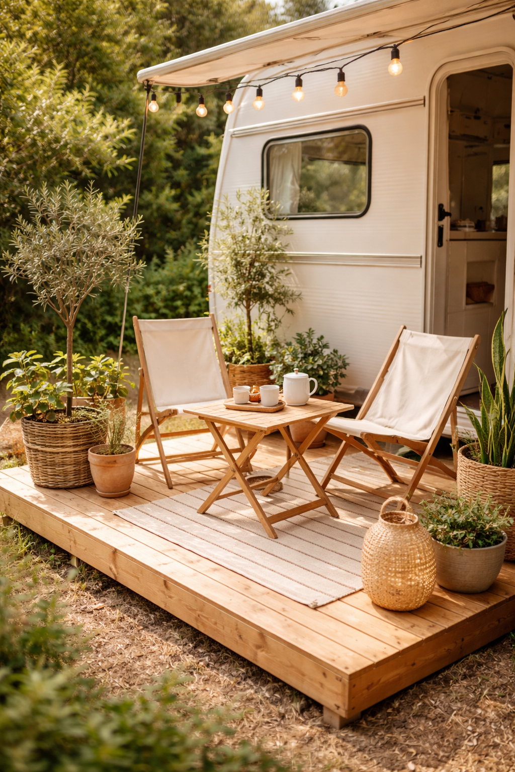 Compact Deck Designs for Small RV Spaces
