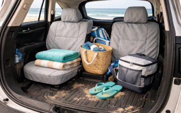 beachy car interior